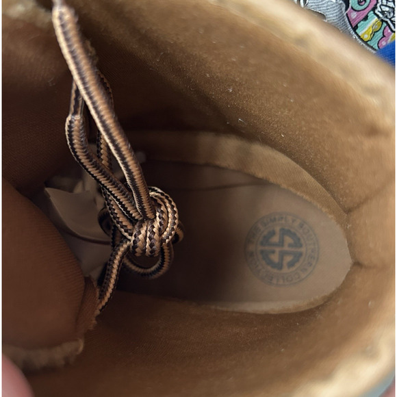 Simply Southern Women's Size 9 Duck Muck Boots Rain Lace Up Brown Aztec Style - Picture 7 of 7